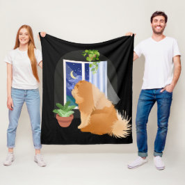 HIER IS IETS WAAR KHOEK-deken zwart zijn Fleece Deken