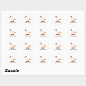 Hier is je ei _1 ronde sticker (Vel)