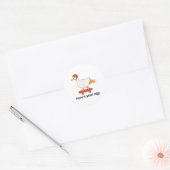 Hier is je ei _1 ronde sticker (Envelop)