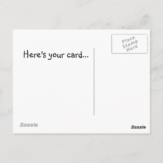 Hier is je kaart (Achterkant)