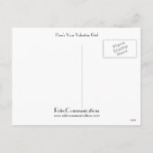 Hier is je Valentijn meisje Feestdagenkaart (Achterkant)