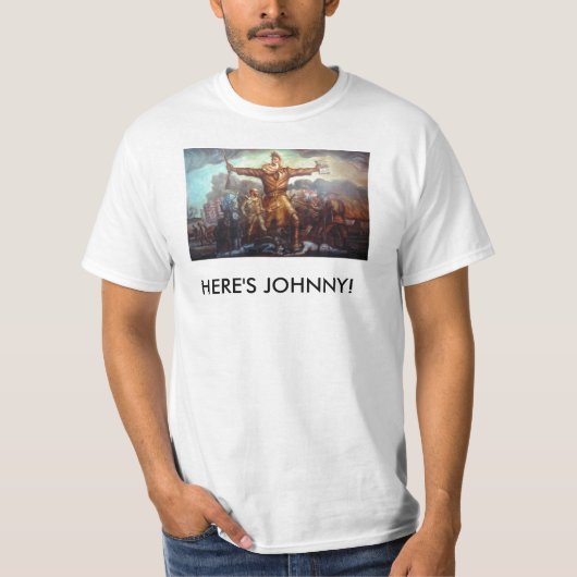 HIER IS JOHNNY! T-SHIRT (Voorkant)
