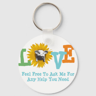 Hier is mijn LOVE van Sunflower Piggy Sleutelhanger
