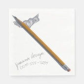 Hier is mijn nummer LUNCHEON NAPKIN Servet (Voorkant)