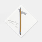 Hier is mijn nummer LUNCHEON NAPKIN Servet (Hoek)