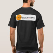 Hier is Mijn waarschuwing voor de trekker T-shirt (Achterkant)