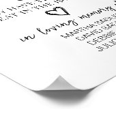 Hier is om onze engelen Memorial bruiloft gunsten Poster (Hoek)