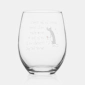 Hier is op de Nights Friends Toast Wijnglas Zonder Voet (Achterkant)