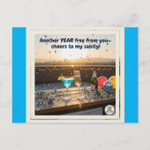 Hier is voor het gezond verstand feestdagenkaart (Voorkant)