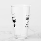 Hier is wijn. glas (Links)