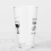 Hier is wijn. glas (Rechts)