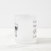 Hier is wijn. matglas koffiemok (Center)