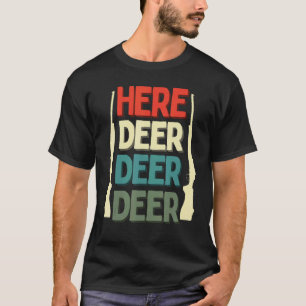 Hier Jager Herten Jacht Herten Vissen Vintage T-shirt