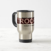 (Hier Jouw naam invoegen) State Trooper Travel Mug Reisbeker (Voorkant links)