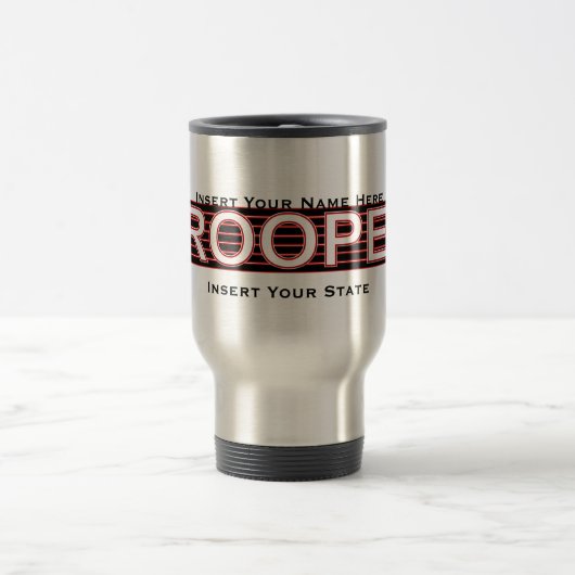 (Hier Jouw naam invoegen) State Trooper Travel Mug Reisbeker (Center)