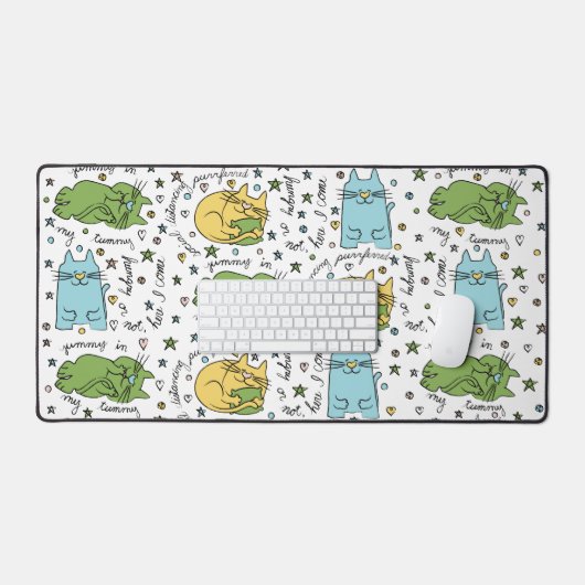 Hier Kat Kat Desk Mat (Keyboard & Muis)