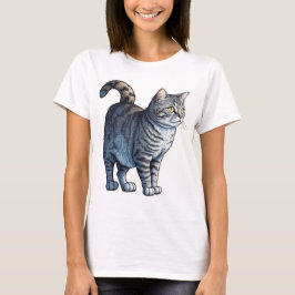 Hier Kat, Kat! Iedereen houdt van een Tabby Cat. T-shirt