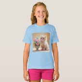 Hier kat, kat t-shirt (Voorkant volledig)