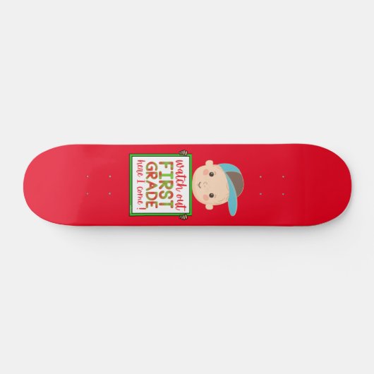 HIER KIJK IK EEN EERSTE GRADE UIT. PERSOONLIJK SKATEBOARD (Horizontaal)