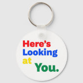 Hier kijk je naar jou. sleutelhanger (Achterkant)