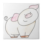 Hier kijk je naar PigOut van Serena Bowman Tegeltje (Voorkant)