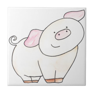 Hier kijk je naar PigOut van Serena Bowman Tegeltje