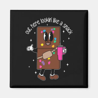 Hier kijken als een snack boujee chocoladewaarde magneet