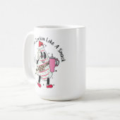 Hier kijken als een snack - Christmas Tree Cake Koffiemok (Voorkant links)