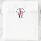 Hier kijken als een snack - Christmas Tree Cake Vierkante Sticker (Tas)