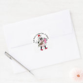 Hier kijken als een snack - Christmas Tree Cake Vierkante Sticker (Envelop)