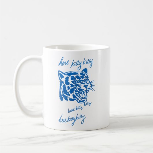 Hier Kitty Kitty Koffiemok (Links)
