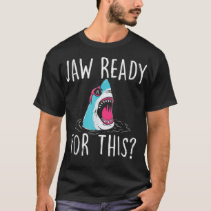 Hier klaar voor - grappige Shark Lover Ocean Wildl T-shirt