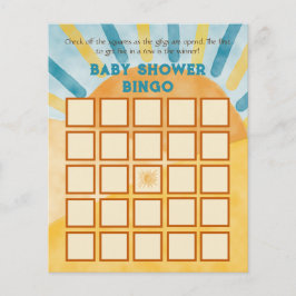 Hier kom je blauw Ray Sunshine Baby shower Bingo G
