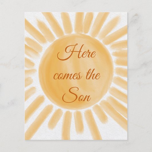 Hier kom Ray van Sunshine Baby shower Bingo Game (Achterkant)