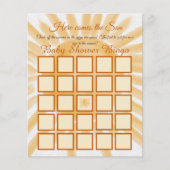 Hier kom Ray van Sunshine Baby shower Bingo Game (Voorkant)