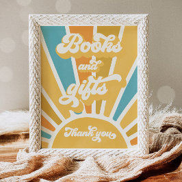 Hier komen de Baby showers boeken en cadeautjes va Poster