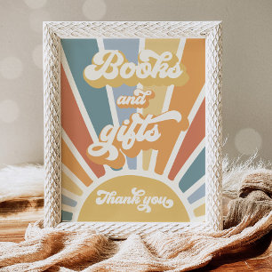 Hier komen de Baby showers boeken en cadeautjes va Poster