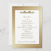 Hier komen de bruiden bruiloft uitnodiging (Achterkant)