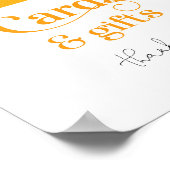 Hier komen de Kaarten en geschenken van de zon Poster (Hoek)