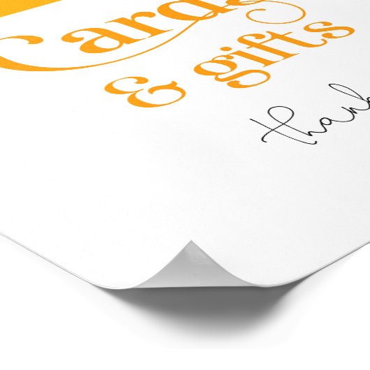 Hier komen de Kaarten en geschenken van de zon Poster (Hoek)