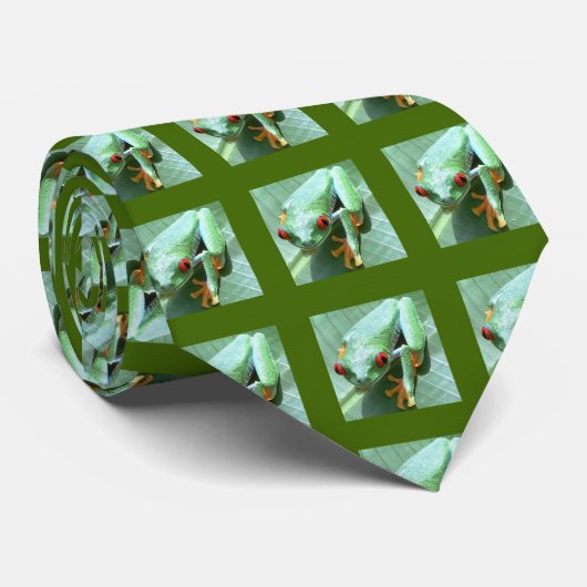 Hier komen de kikkers stropdas (Opgerold)