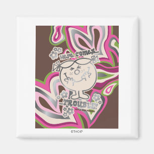 Hier komen de problemen   Neon achtergrond Magneet