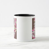 Hier komen de problemen | Neon achtergrond Mok (Midden)