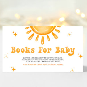Hier komen de Son Baby shower boeken voor Baby Informatiekaartje