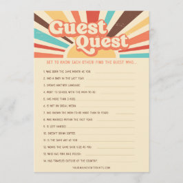 Hier komen de Son Baby shower spelletjes Menu