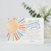 Hier komen de zonneschijnboeken voor Baby Kaart (Staand voorkant)