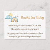 Hier komen de zoon boeken voor Baby Kaart (Voorkant)