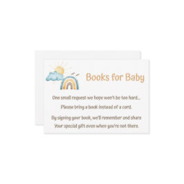 Hier komen de zoon boeken voor Baby Kaart