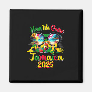 Hier komen we 2025 Jamaica familie vakantie meisje Magneet