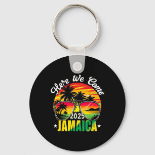 Hier komen we Jamaica 2025 Familie Vakantie Reizen Sleutelhanger
